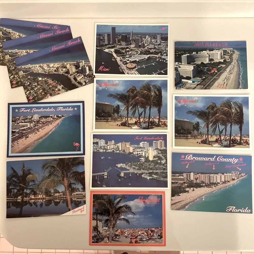 Vintage 90’s Florida Phil Mattes Post Card Shoppe POST CARDS set of 11 New